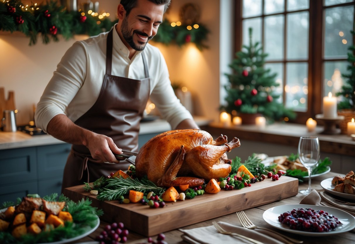 Sådan skaber du den perfekte julemiddag med et læderforklæde til madlavning